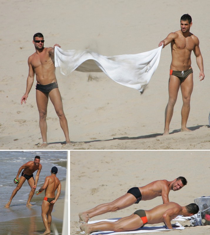 Ricky Martin dando pistas... Depois ele deu outra coisa...